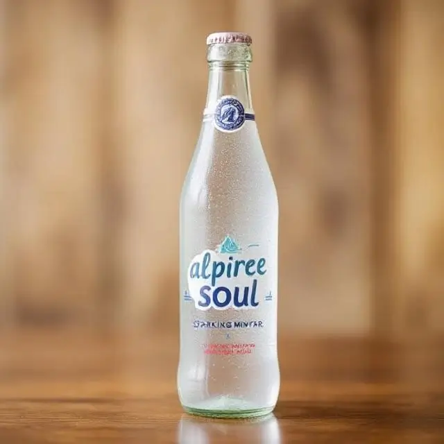 Bottle of Alpine Soul Sparkling Mineral Water